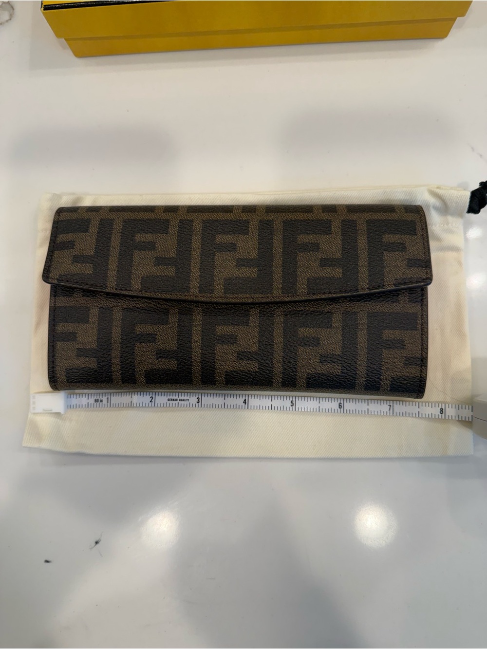 Fendi Simply Wallet- FF Zucca Canvas & Pink Leather Interior - Picture 3 of 11